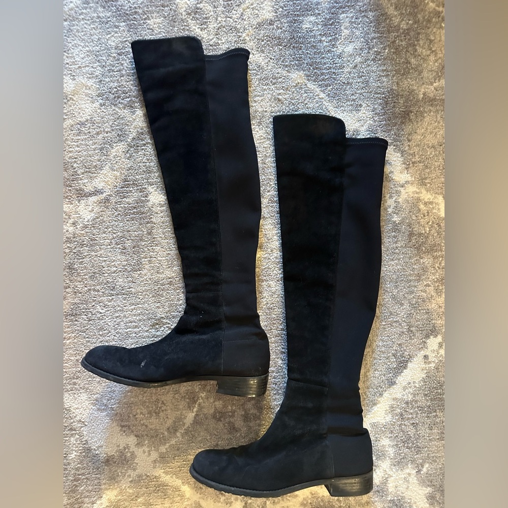 Black Stuart weitzman 50/50 boots